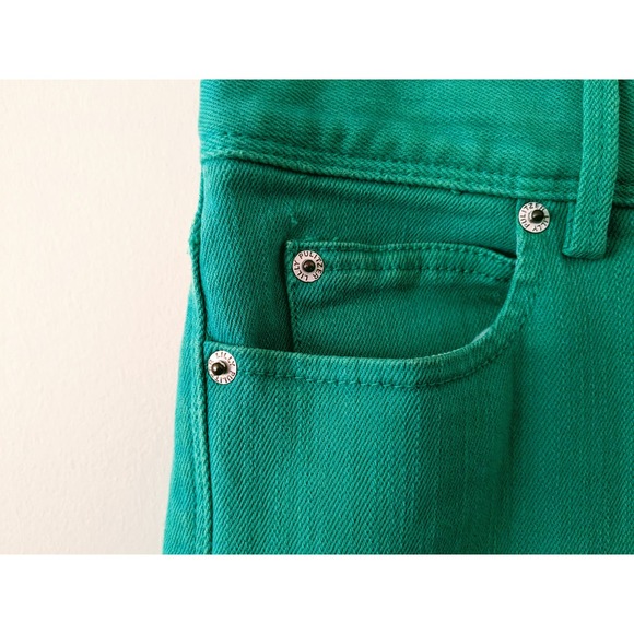 Lilly Pulitzer WORTH Sz O Bright Green Stretchy Straight Leg Jeans - Picture 4 of 11